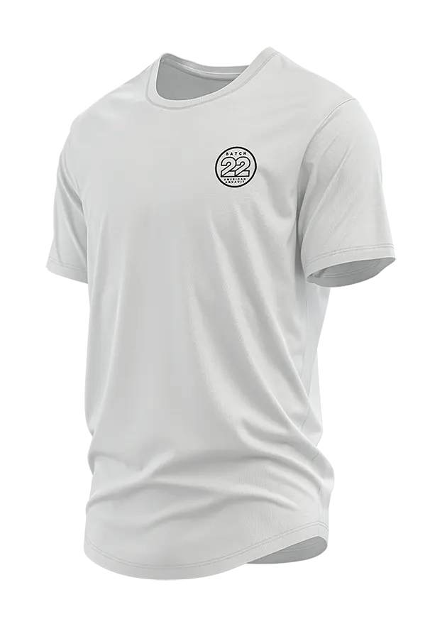 Batch 22 Signature White Logo Tee